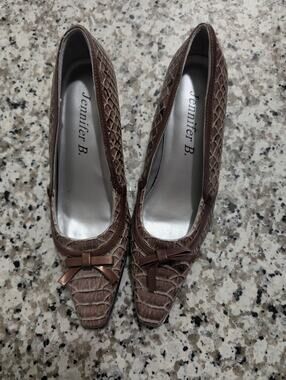 Jennifer B. Snakeskin Size 7M High Heels, Pumps-women's Shoes